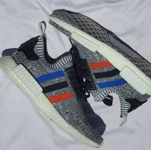 Adidas Nmd R1 Tricolor Stripes White